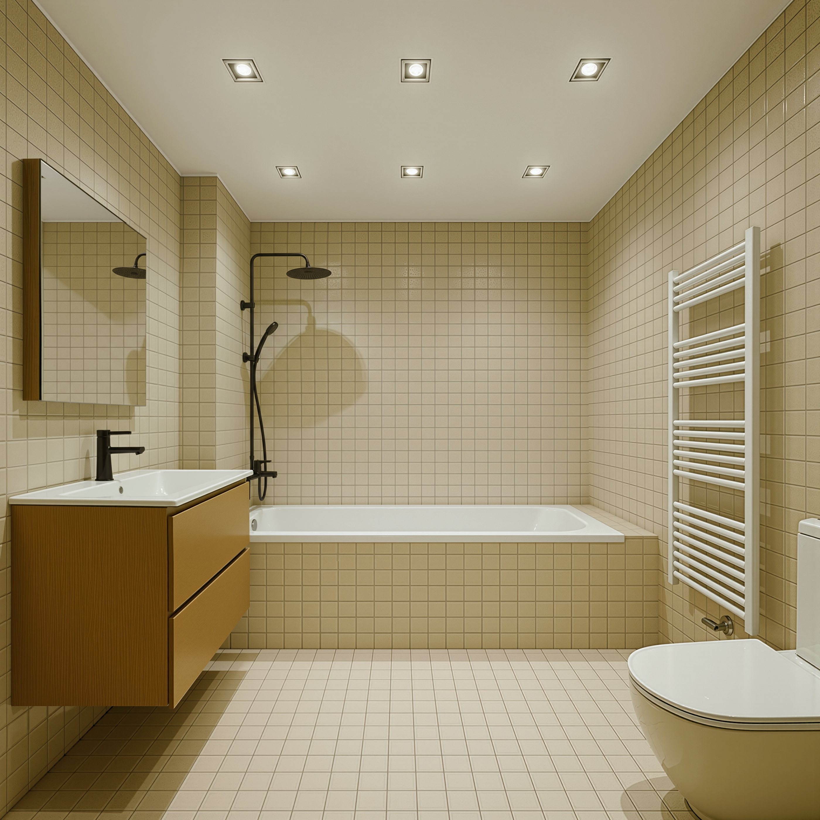 Badkamer 2 vóór de renovatie