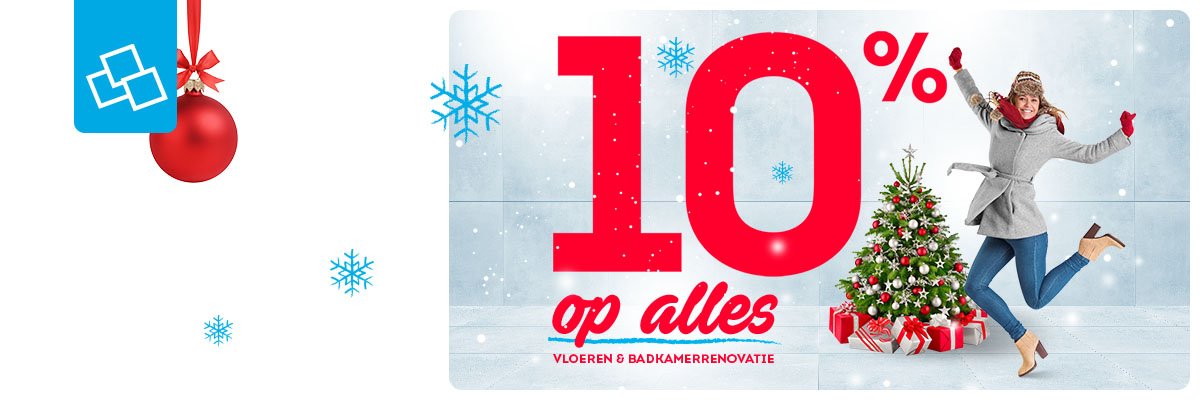 10% op alles