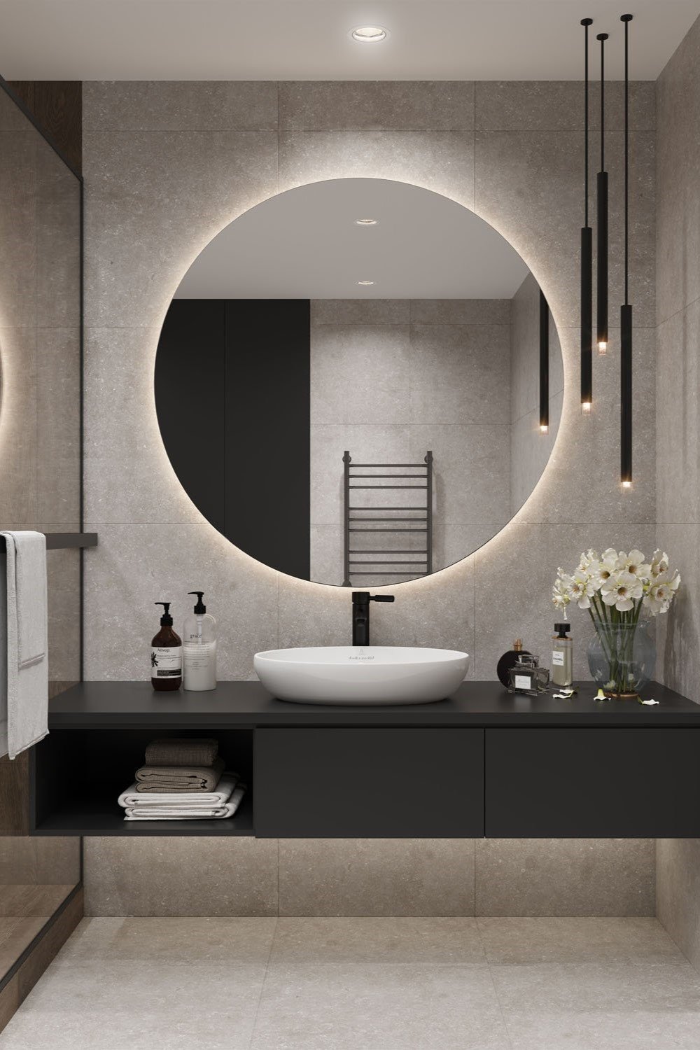 PDP Pierre Bleue Gris badkamer