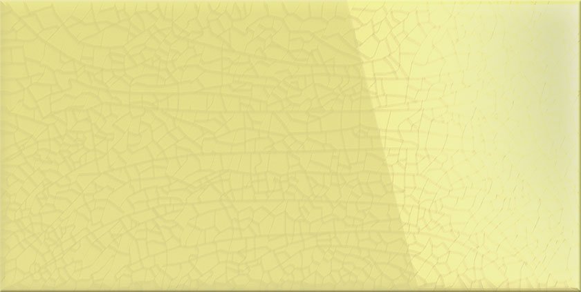 Crackl Jaune Citron 7 5x15 cm Van Calster