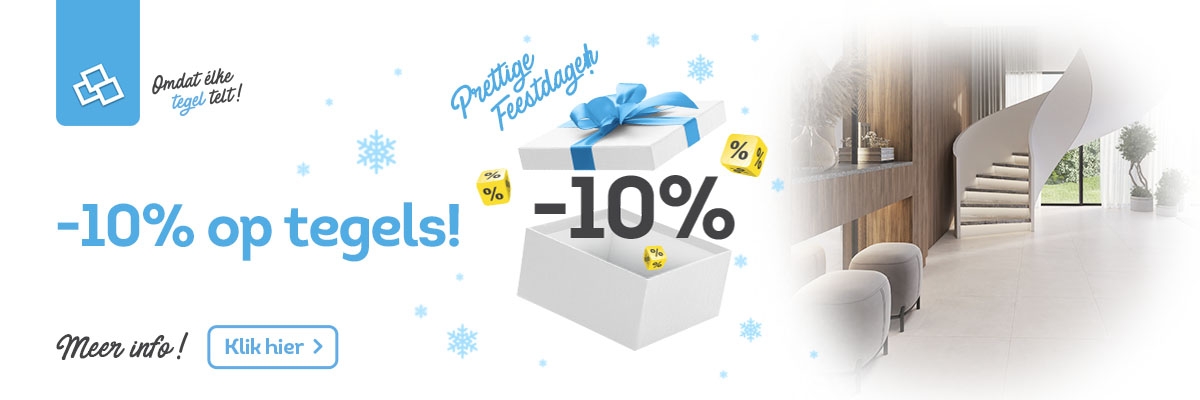 Feestpromo bij Van Calster: -10% op keramische tegels!