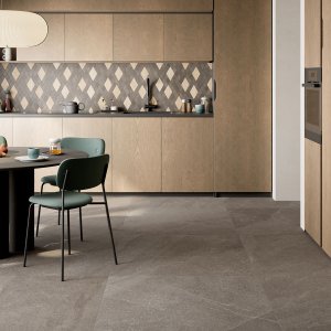 Keramische Terrastegel - TerraSlate Dark Rett. - Dark - 100x100x2 cm