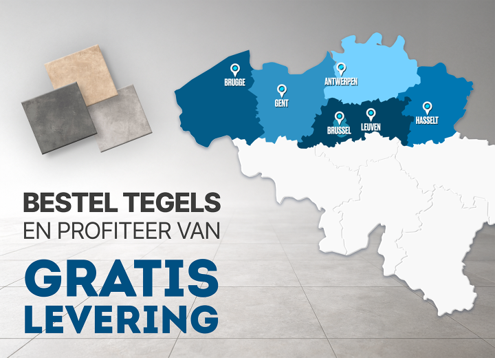Gratis levering op tegels in februari & maart!