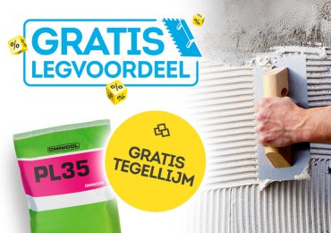 GRATIS tegellijm bij uw tegelbestelling!