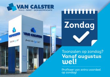 Toonzalen op zondag? Vanaf augustus wel!