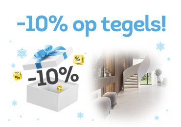 Feestpromo bij Van Calster: -10% op keramische tegels!